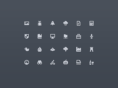 Simple mini icons icon mini pack pictogram pixel perfect set small web