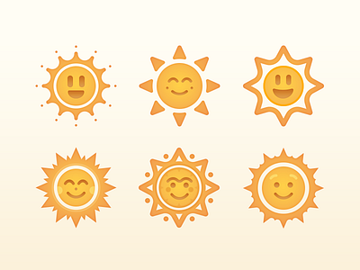 Sun icons