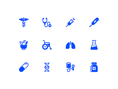 Healthcare icons dna drug flask hospital icon lungs medicine pill syringe wheelchair