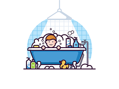 Child in the bath