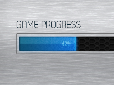 Game Progress game metal neon progress progress bar