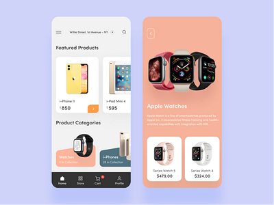 Apple Products App app design apple apple design apple watch application design ecommerce ecommerce app illustration mobile app ui uidesign uiux ux uxdesign