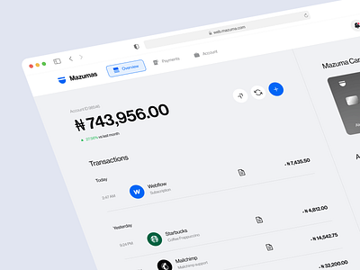 Mazuma - Digital Banking Web