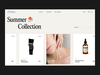 Viso.luxe Skincare Catalogue beautiful beauty design face fashion female oil serum skin skincare ui uidesign ux uxdesign web webdesign