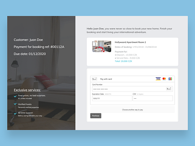 DailyUI 002 Checkout black white booking app booking system checkout checkout page co living daily 100 challenge daily ui dailyui design minimal ui ux