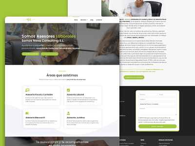 Nova Conta - Elementor Web Design elementor green legal wordpress wordpress design