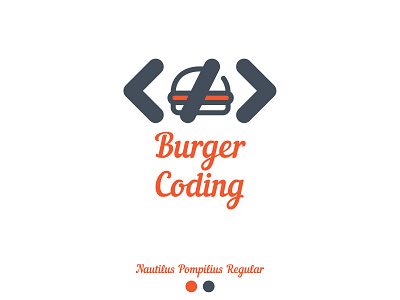 Burger Coding logo logo design logos typography vector