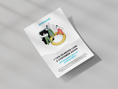Omnicus Marketing business corporate flyer illustration modern print report sales tool whitepaper