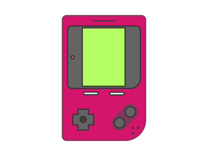 Playing Tetris with my pink gameboy aftereffects gameboy illustration motion design motiondesignschool tetris ui