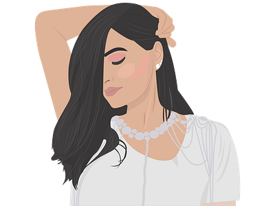 Pretty girl illustration