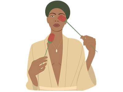Black girl illustration branding design flat girl icon illustration illustrator model vector