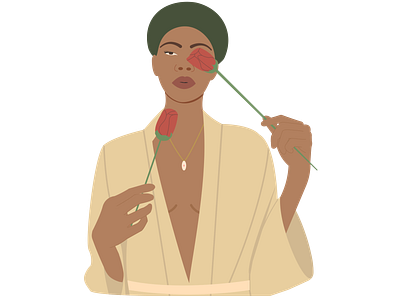 Black girl illustration