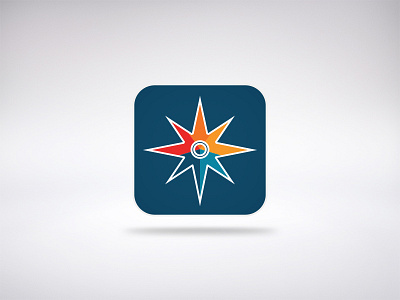 Icon Compass App app colorful icon ios iphone mobile rosa rose venti wind