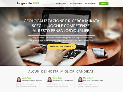 Jyl Company Ui Landing jobyourlife jyl landing webdesign