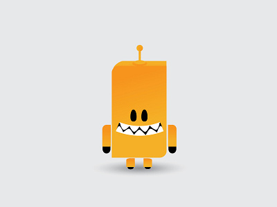 Monster bot illustrator monster yellow