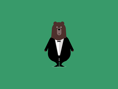 Bear in smoking app bear elegant illustration sketch smoking
