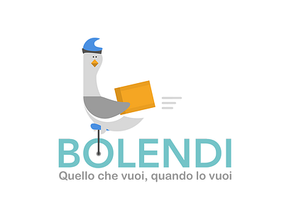 Bolendi Logo bolendi fly logo pigeon postman sketch sketchapp