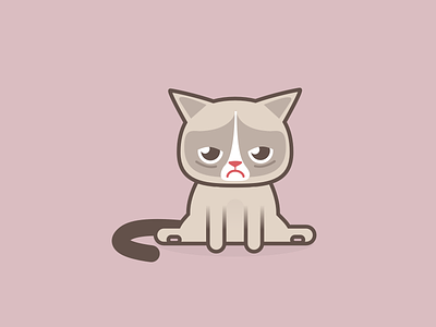 Rompy Cat cat cats gatto grumpy icon icona illustration sketch