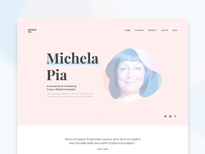 Michelapia.com - Website design frontend gsap sketchapp