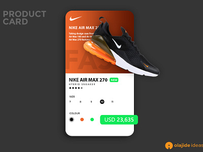 Product card design ui ux