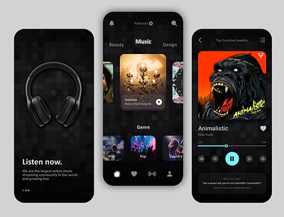 Daily UI: Music App app branding design mobile design ui ux