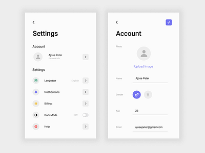 Daily UI: Settings app branding design ui ux