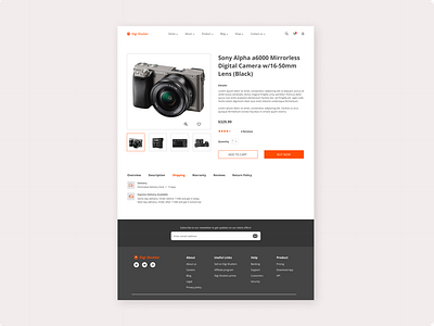 Ecommerce Product page design