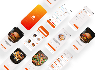 Food delivery App app branding design identity branding ui ux