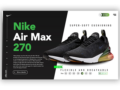 Nike Black2 ui ui ux design uidesign ux website