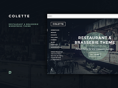 Colette bar brasserie pub restaurant theme wordpress