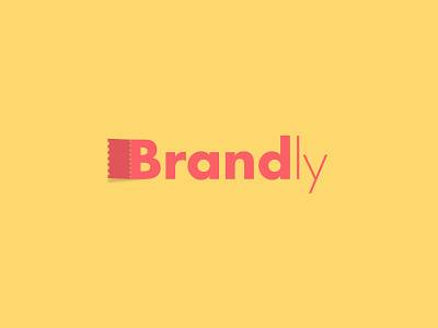Brandly Flat icon coupons flat icon logo material sketch sketchapp type typography
