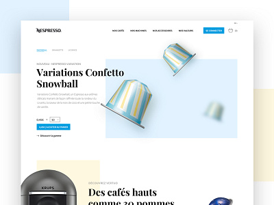 Nespresso Homepage Redesign