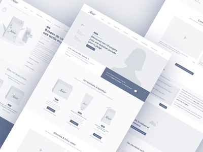 Hair Removal Website Wireframe