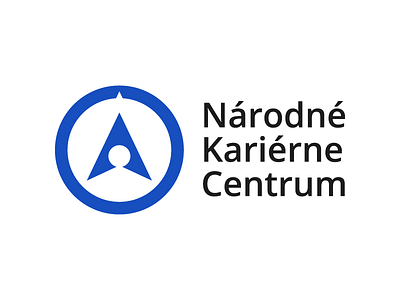 Národné kariérne centrum (EN: national career center) arrow avatar blue brand brand identity carreer centrum compass logo logotype national vector