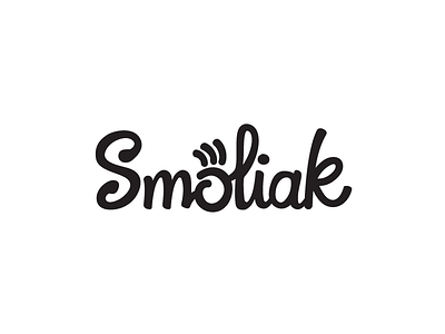 Smoliak - Tasty custom-made logo for foodbloger agency blogger brand design flat foodblog identity illustration logo logotype vector
