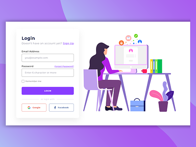 Login Page Screen app email form login page password screen shot sign up signup signupform ui username ux ux ui web website