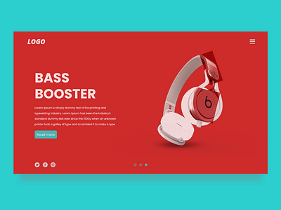 Headphone Hero Header device headphone hero kit modern modern design shot shots studio ui uidesign uiux ux uxui web web design webdesign website design webtemplate