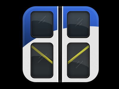 Mass Transit 2 blue design icon ios psd yellow
