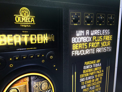 Olmeca Tequila Beatbox beatbox dark dj flightcase glow knobs olmeca packaging print tequila