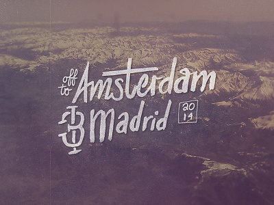 And We're Off amsterdam fly lettering madrid netherlands spain travel