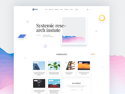 Systemic research institute - homepage app dashboard flat interface materal material design ui user interface ux