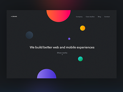 Digital Agency Homepage brand colors landing page typography uxpin web webdesign