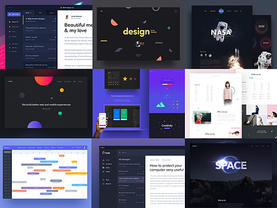 2016 was a good year colors designer galaxy nasa portfolio shape shapes web webdesign