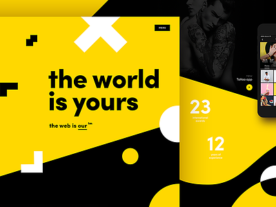 the world is yours 🌎 colors designer portfolio shape shapes web webdesign
