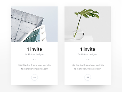 Dribbble Invites x2 app cards designer freebie giveaway invitation invite mobile portfolio shapes web webdesign