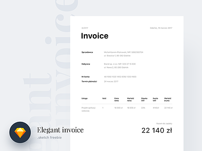 Elegant Invoice Sketch Freebie document download free freebie invoice sketch