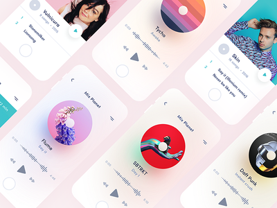 Mix Planet 🎧 (sketch freebie) app freebie ios ios app music player sketch ui ux