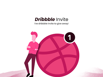 Dribbble invitation dribbble hello illustration invitation invite typography vector