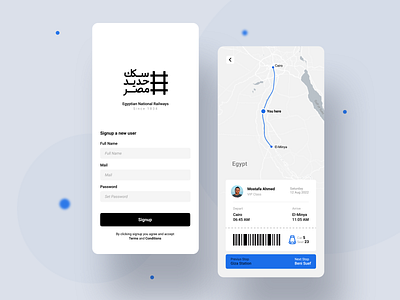 Daily UI Challenge - Day001 app dailyui day001 product railway sign up track train ui ux