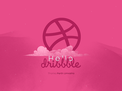 Hello Dribbble animation design dribbble hello icon illustration minimal sun typography ui vector web